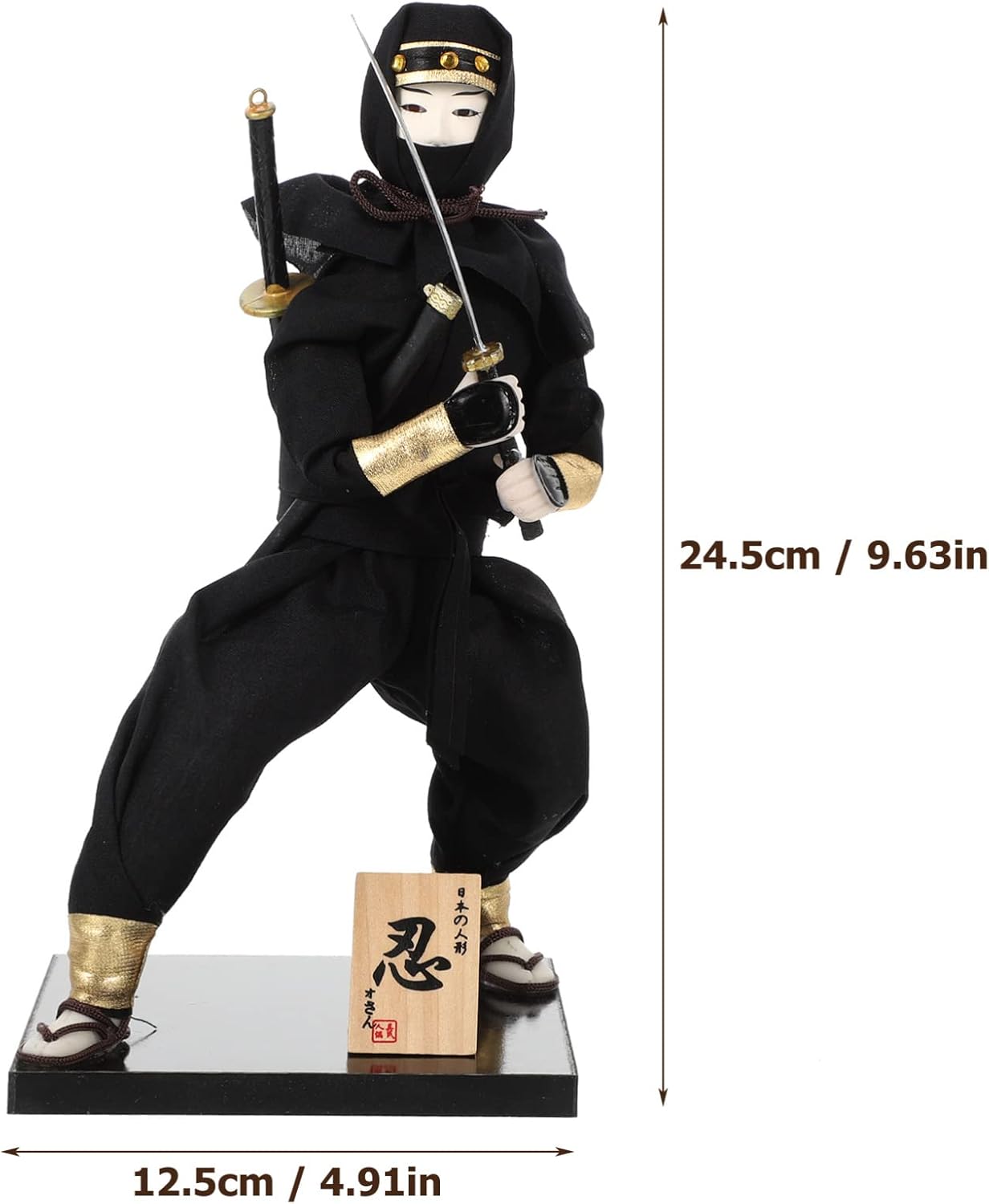 Toyvian Decoración para el hogar, decoración del hogar, figuras de acción Samurái, figura japonesa, muñecas japonesas de sushi, restaurante, adorno