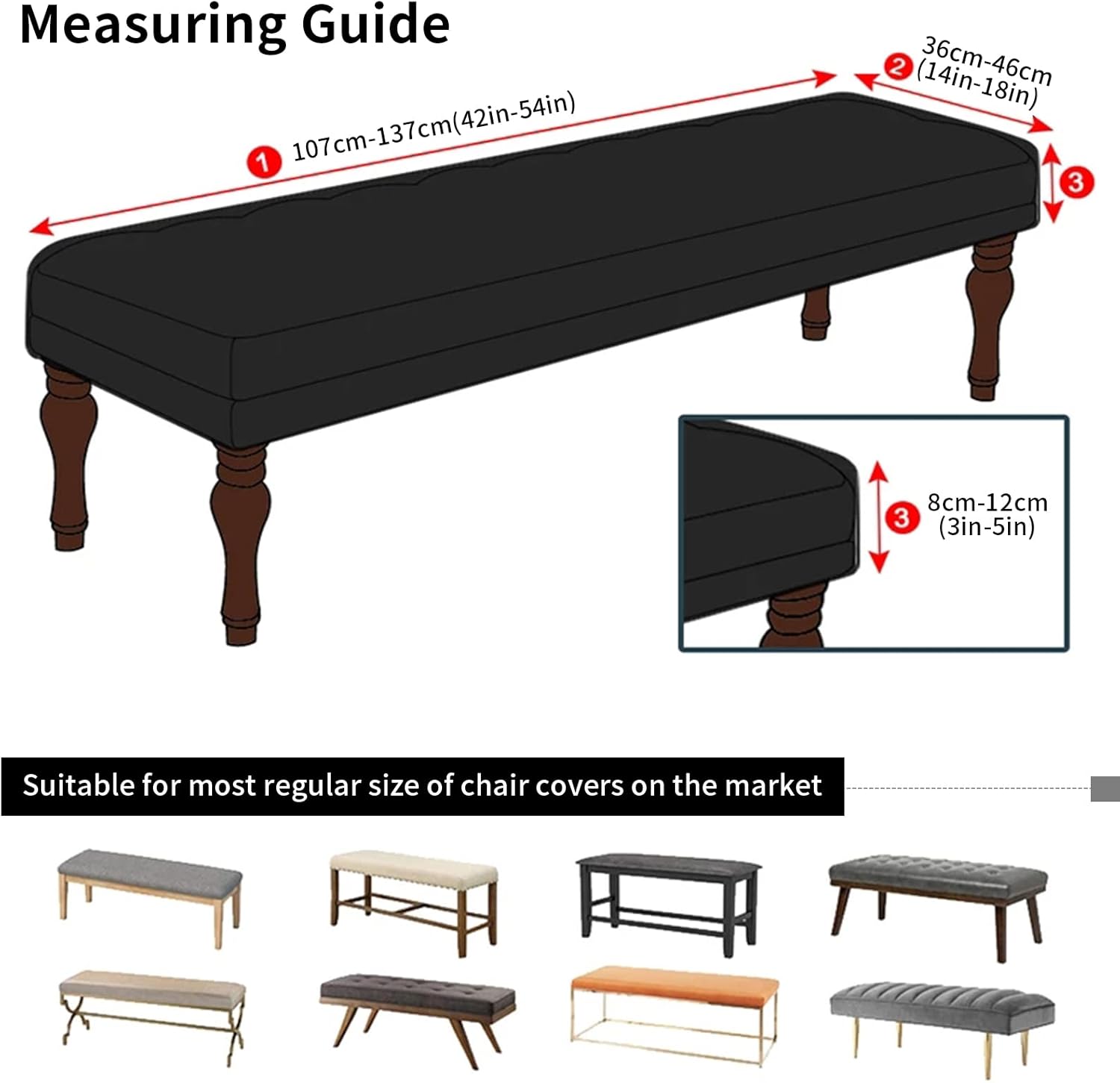 SearchI Cover Products – Paquete de 4, fundas de asiento para sillas de comedor, fundas de asiento elásticas impresas para sillas, juego de 4,