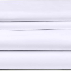 EVOLIVE Juego de sábanas de 4 piezas de microfibra cepillada ultrasuave y sólida de alta calidad, que incluye 1 sábana encimera, 1 sábana bajera y 2 EVOLIVE Juego de sábanas de 4 piezas de microfibra cepillada ultrasuave y sólida de alta calidad, que incluye 1 sábana encimera, 1 sábana bajera y 2