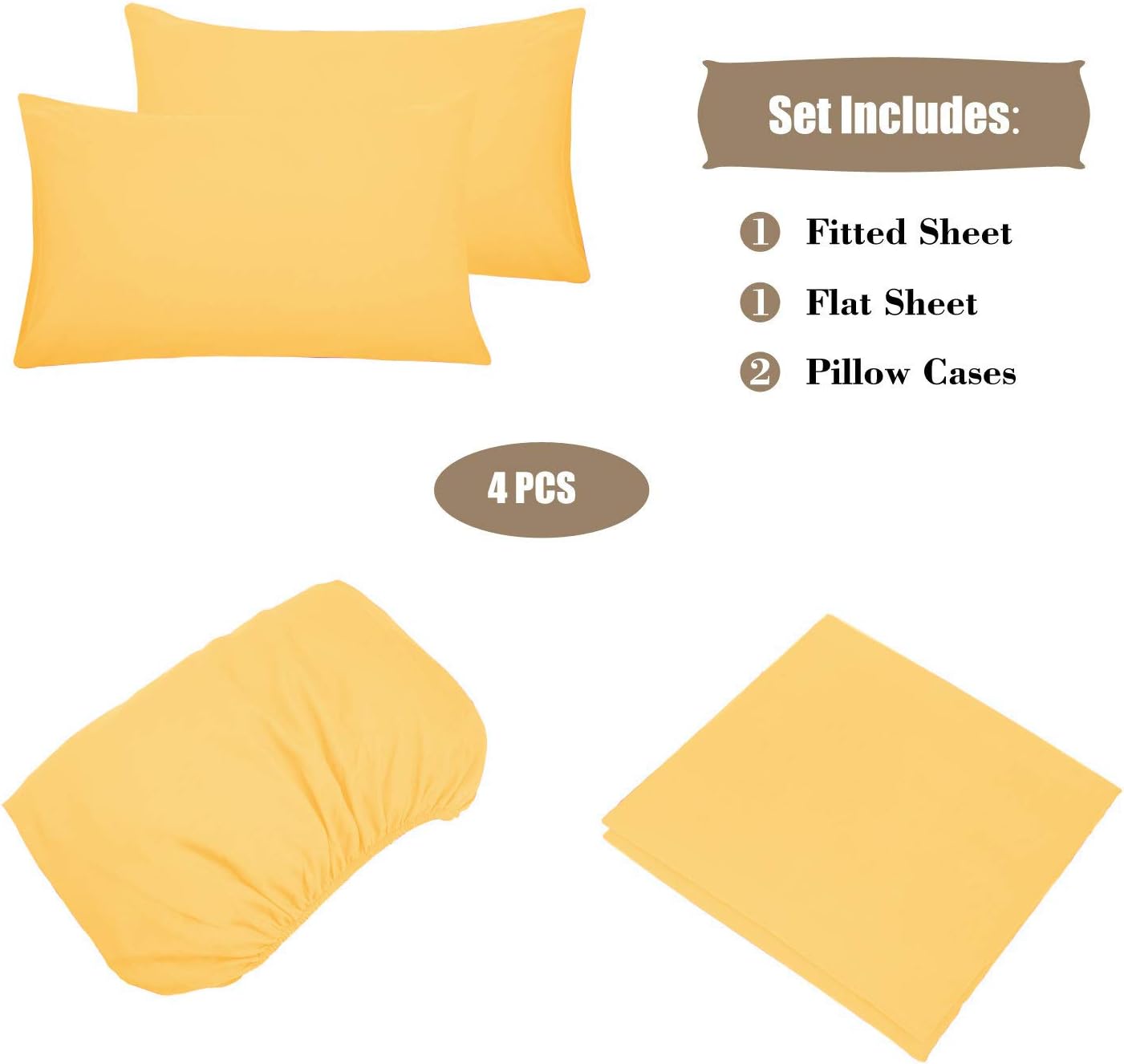 Juego de sábanas de diseño estampado clásico – Juegos de sábanas con bolsillo profundo ultra suave y transpirable.