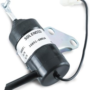 16851-60014 Solenoide de apagado de combustible 16851-60010 16851-60011 16851-60012 052600-4531 101046 Reemplazo para pieza de tractor Kubota, 16851-60014 Solenoide de apagado de combustible 16851-60010 16851-60011 16851-60012 052600-4531 101046 Reemplazo para pieza de tractor Kubota,