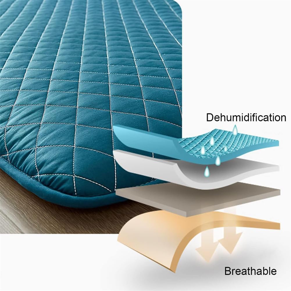 SAAKO Tatami Mat – Colchón delgado para dormir, colchón plegable portátil japonés con parte inferior antideslizante, futón Shiki, colchón de futón