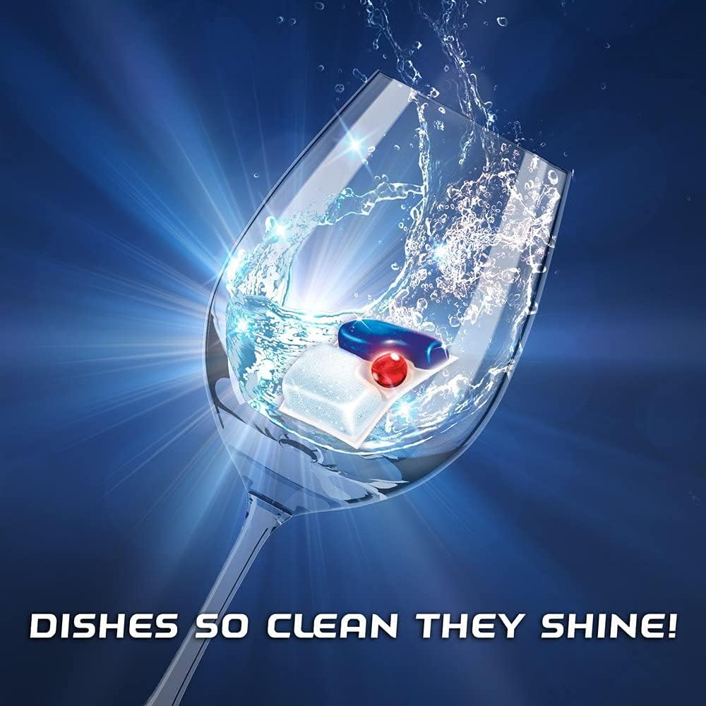 Set Finish – Quantum 82ct Detergente para lavavajillas Powerball Ultimate Clean & Shine Tabletas para lavar platos y Finish In-Wash Lavavajillas