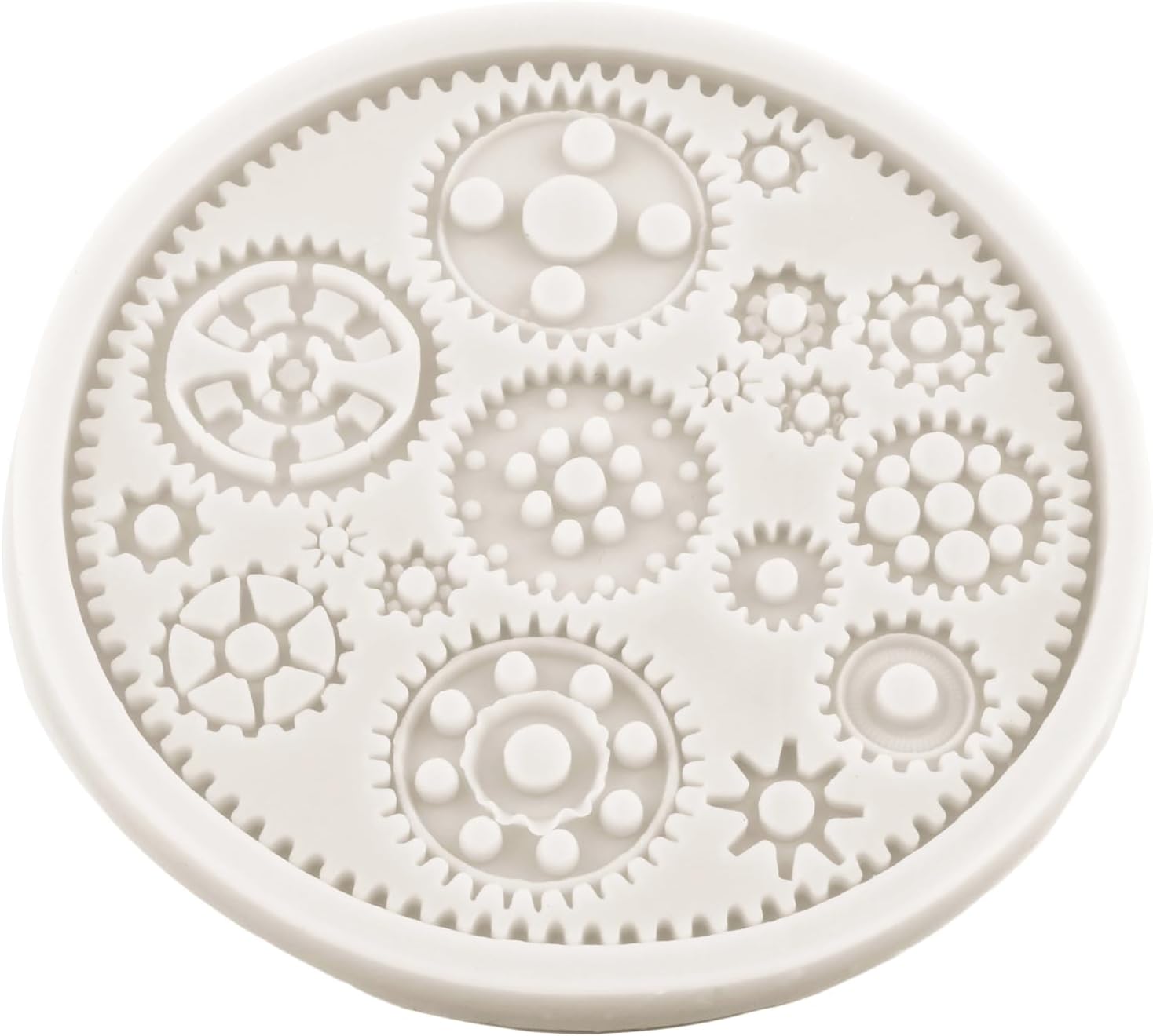 Moldes vintage para fondant, reloj de engranaje steampunk, molde de silicona para gemas barrocas para decoración de cupcakes, decoración de