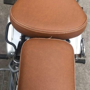 SaharaSeats Royal Enfield Classic 350500 – Funda de asiento color castaño tostado SaharaSeats Royal Enfield Classic 350500 – Funda de asiento color castaño tostado