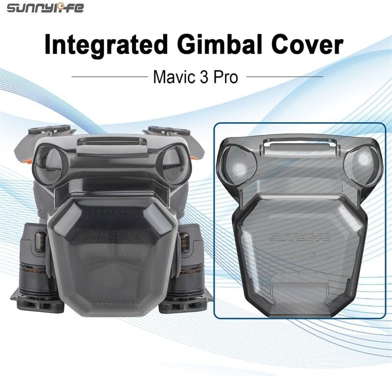 Cubierta de cardán integrada para DJI Mavic 3 Pro Drone Accesorios Transparente Lente Visión Protector de Plástico Cámara Set