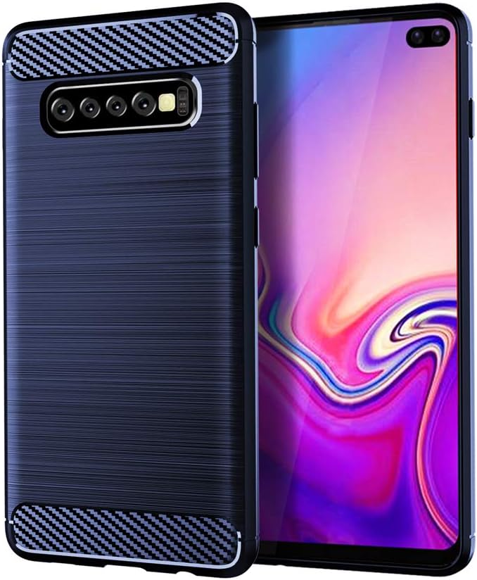 Asuwish Funda de teléfono para Samsung Galaxy S10 Plus con protector de pantalla de vidrio templado y accesorios para celda, delgada y suave,
