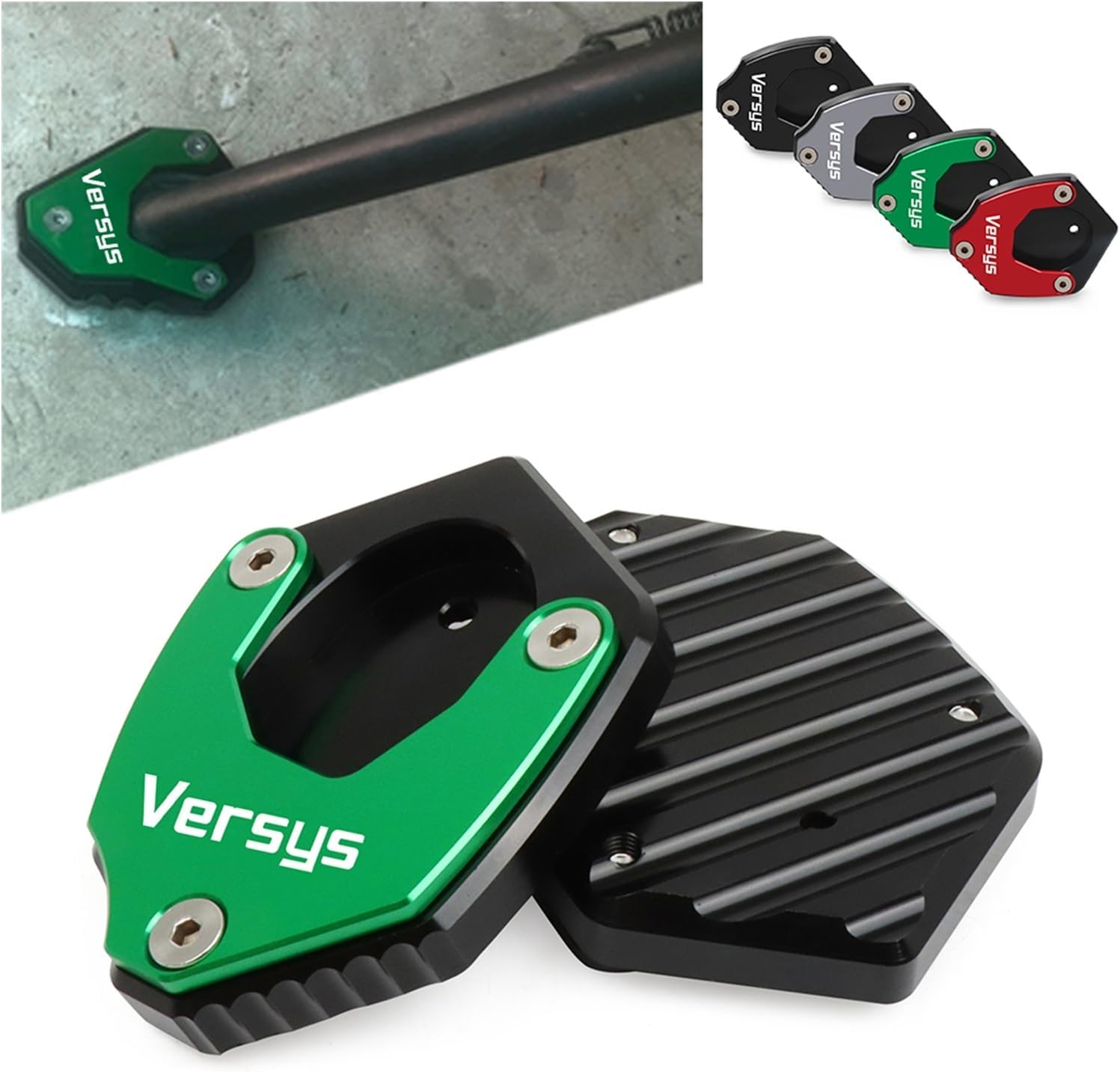 Para Kawasaki para Versys650 para Versys 650 para Vulcan 650 S 2010-2021 Placa de soporte lateral de motocicleta Placa de soporte de extensión de