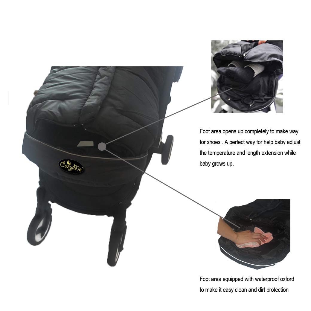 Saco para cochecito, funda para cochecito de invierno para niño, fácil reguración de temperatura, bolsa para bebé, manta impermeable para cochecito