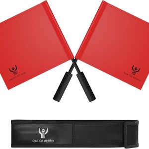 Great Call Athletics  Juego de bandera roja profesional de voleibol con estuche  Árbitro 2 Piezas Línea Judge Linesman Pista de Fútbol Oficial Great Call Athletics  Juego de bandera roja profesional de voleibol con estuche  Árbitro 2 Piezas Línea Judge Linesman Pista de Fútbol Oficial
