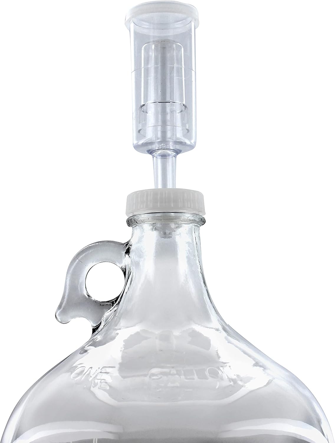 FastRack fermentador de vino de vidrio incluye Airlock, capacidad de 1 galón, transparente (B00BEYREIW), 1 unidad (paquete de 2)