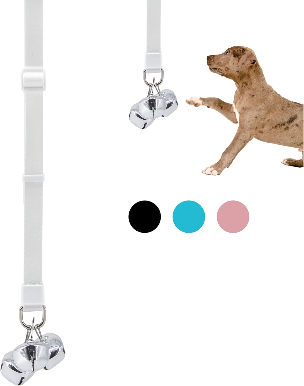 SVD.PET Timbre para cachorros, timbre para perro para entrenamiento de orinal, se fija al pomo de la puerta o en cualquier lugar cerca de la puerta,
