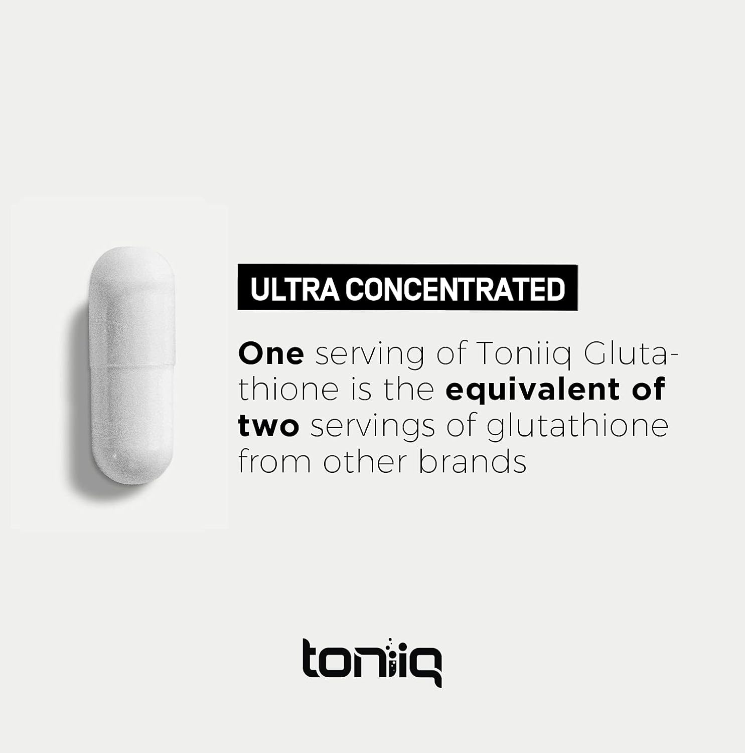 Suplemento de glutatión de ultra alta resistencia, fórmula concentrada de glutatión reducida de 1000 mg – 98% altamente purificado y biodisponible –