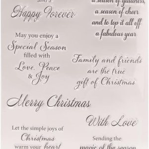 Sentiments – Sellos transparentes con frase en inglés “Merry Christmas”, frases de goma transparente para álbum, fotos, tarjetas decorativas, 8 Sentiments – Sellos transparentes con frase en inglés “Merry Christmas”, frases de goma transparente para álbum, fotos, tarjetas decorativas, 8