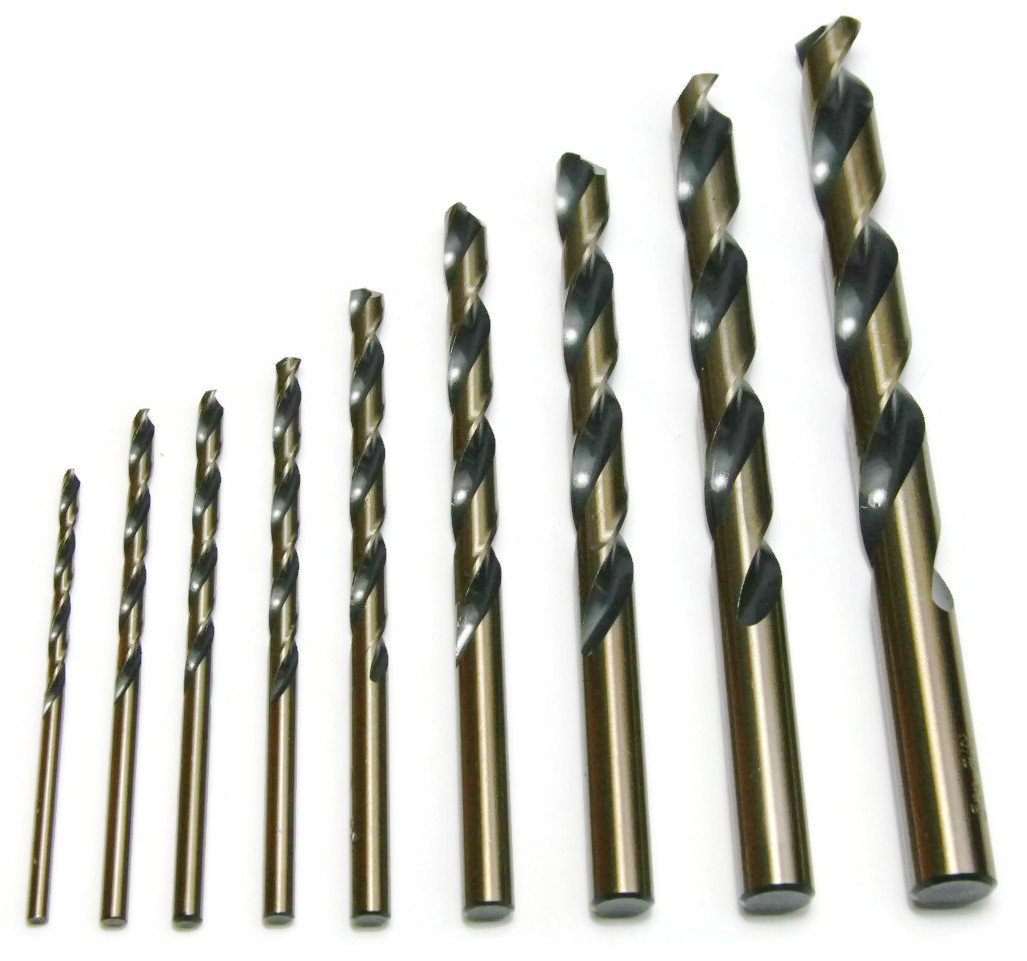 Norseman USA Made Magnum Super Premium Jobber – Brocas helicoidales de acero de alta velocidad tipo 190-AG – #7 – Paquete de 5