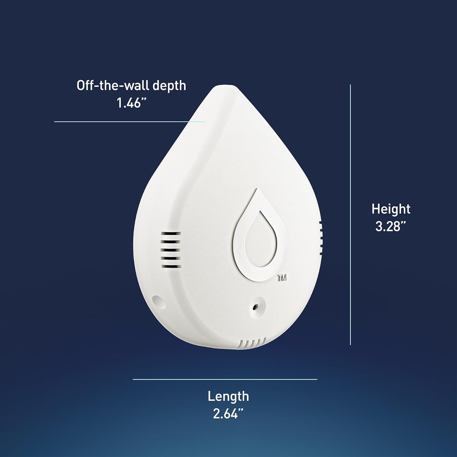 Moen Flo Smart Detector de fugas de agua, blanco, paquete de 4 unidades 920-005 + paquete de 2 cables de detección de fugas de 6 pies
