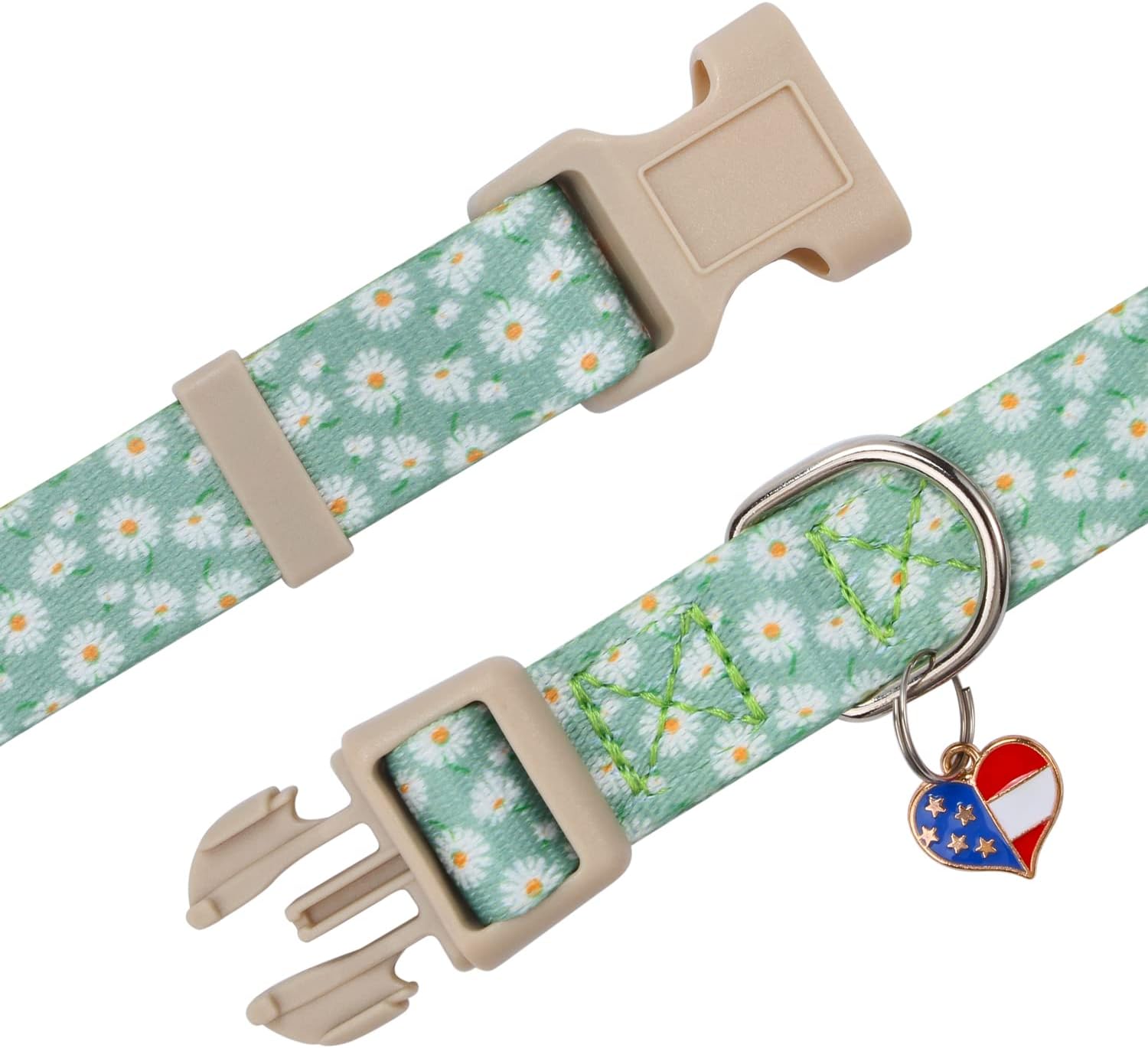 Collar ajustable para perro con patrones, hebilla de liberación rápida, diseño especial lindo collar para mascotas para perros pequeños, medianos y