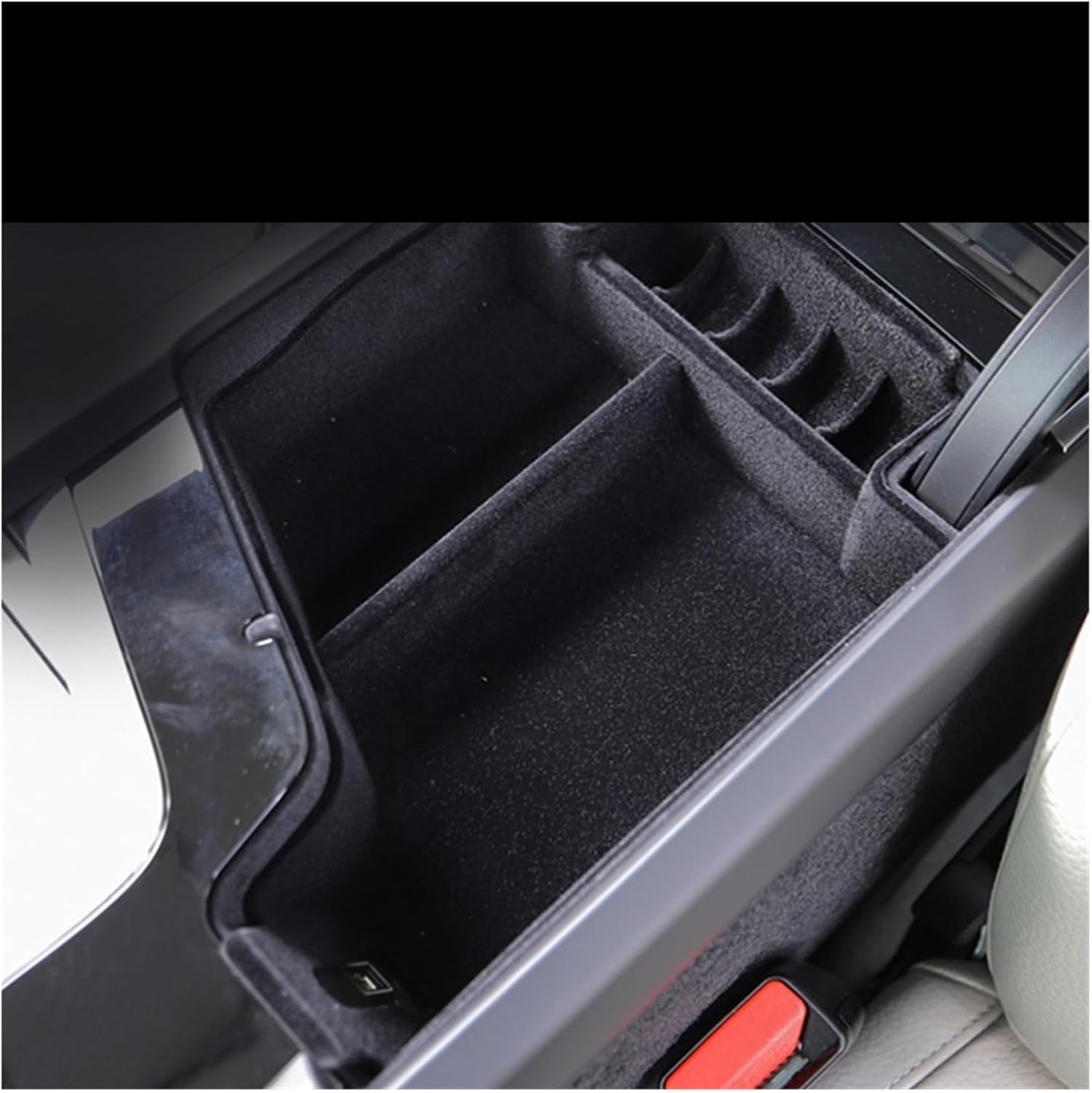 Bandeja de almacenamiento para reposabrazos de automóvil, bandeja para consola central de accesorios de automóvil (color Xc40 Flocado)