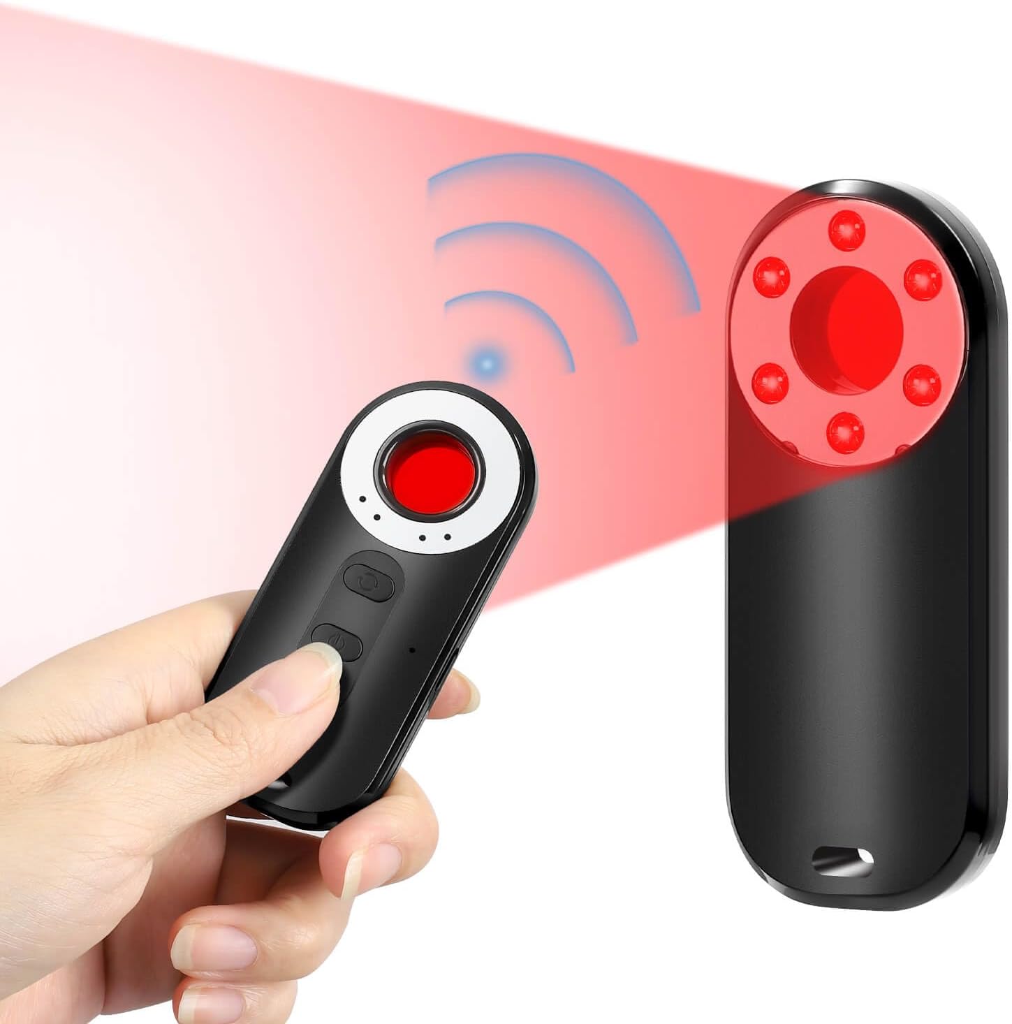Detector de cámara oculta – Buscador de cámara espía con alarma vibratoria, detector de rastreador GPS, detector de RF y errores, escáner de señal