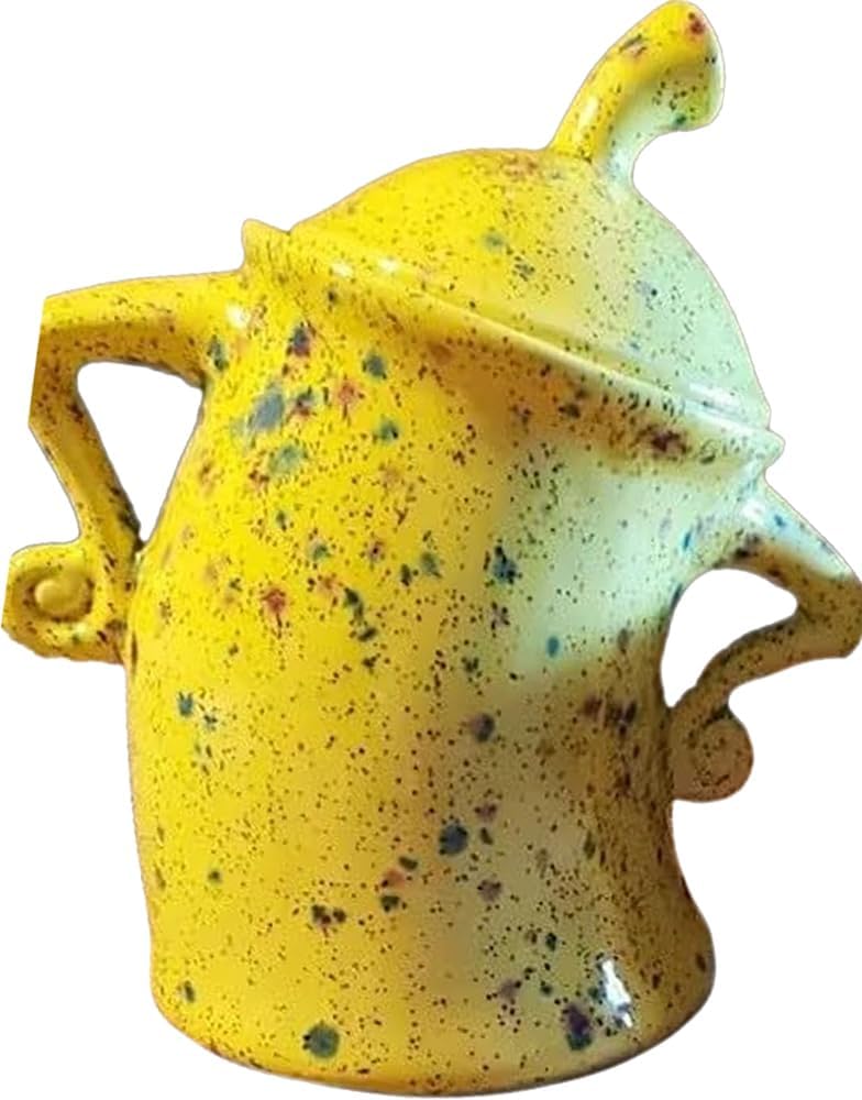Recipiente con actitud, tarro grande de cerámica con tapa, lindo tarro creativo de almacenamiento de alimentos con hermético para café, té, azúcar y