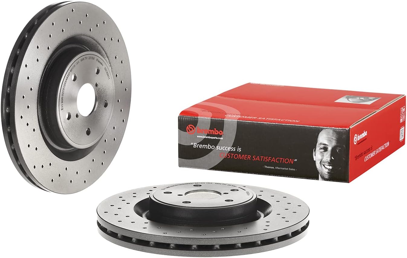 Brembo 09.C828.11 Pilar revestido ULTRAVIOLETA ventilado perforado rotor de freno SUBARU OE# 26300VA000