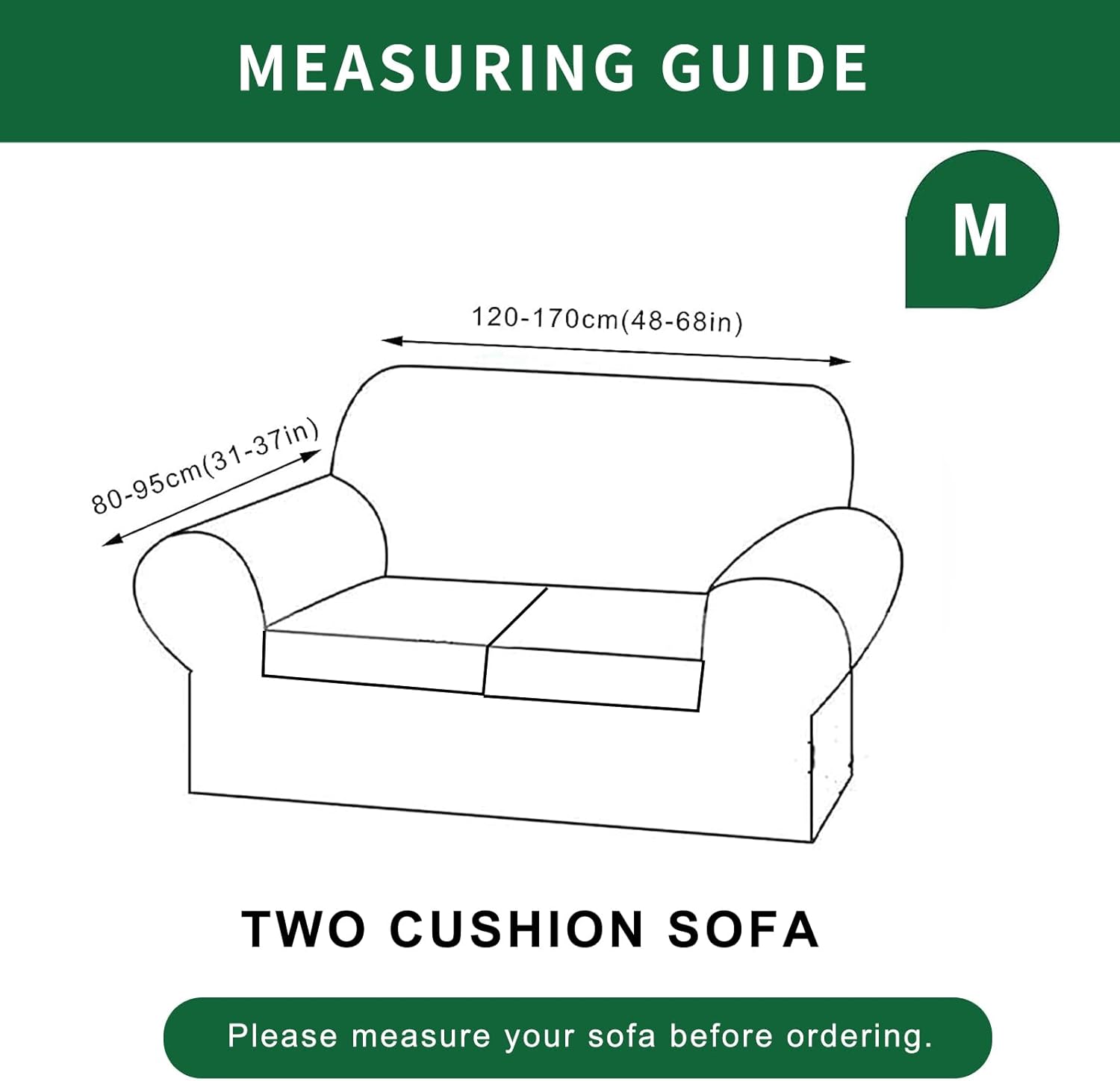 GOSTADY Funda elástica para sofá de 3 piezas, funda de sofá de jacquard, lavable, funda de sofá, funda protectora de muebles con parte inferior