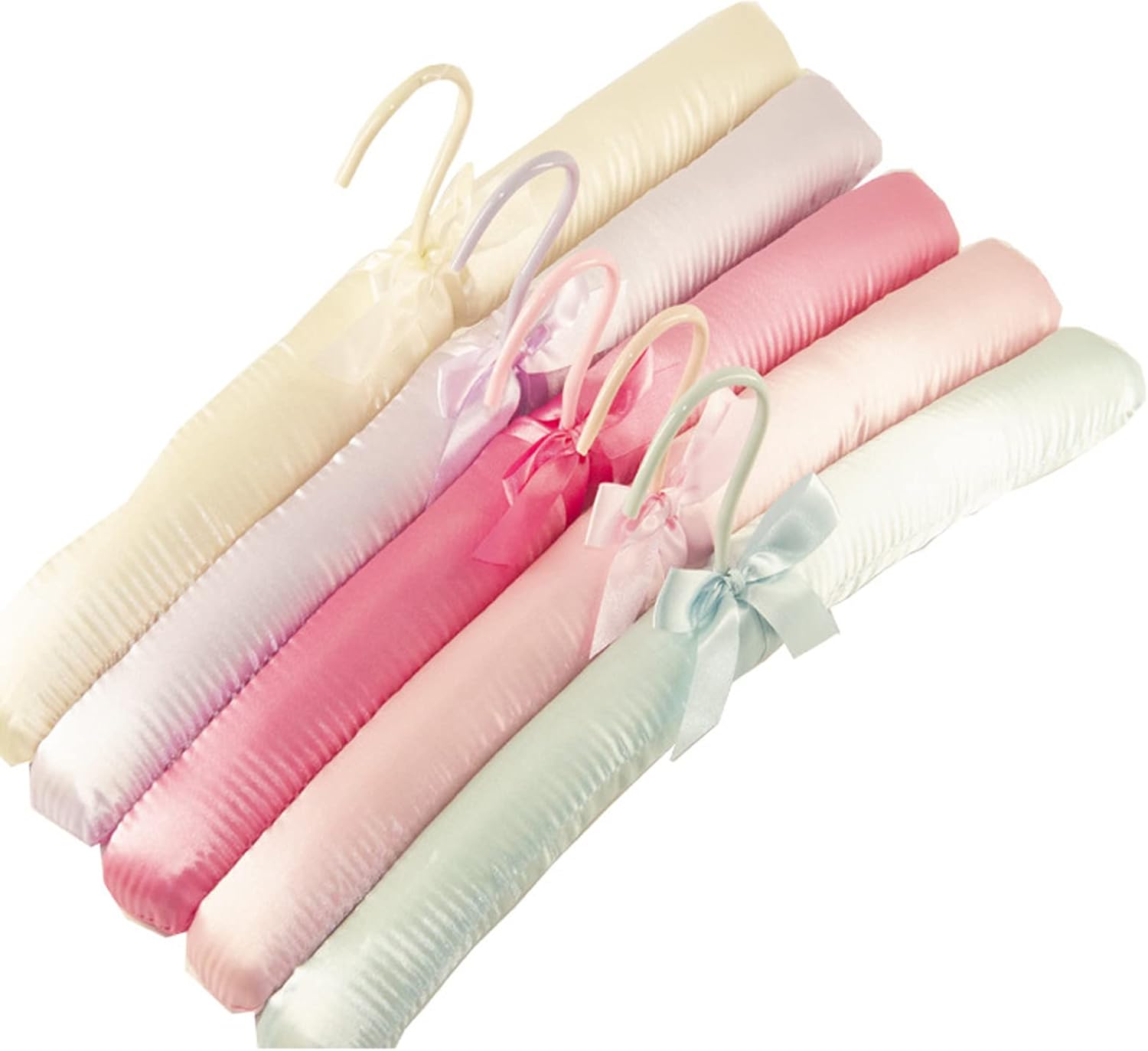 Fazanwey Perchas acolchadas para ropa, perchas de satén, perchas acolchadas para mujer, suéteres (5 unidades)