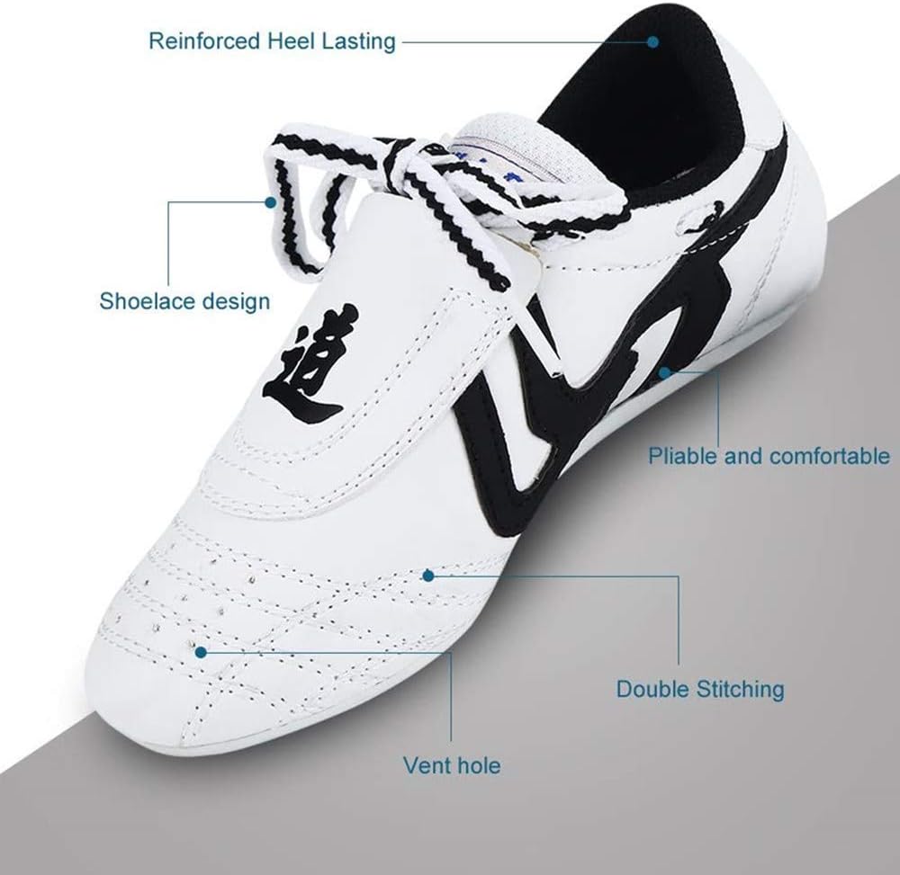 Artes marciales Taekwondo Zapatos Unisex Niños Adolescentes Deporte Ligero Zapatillas Zapatillas Boxeo Karate Zapatos para Taekwondo Kung Fu Taichi