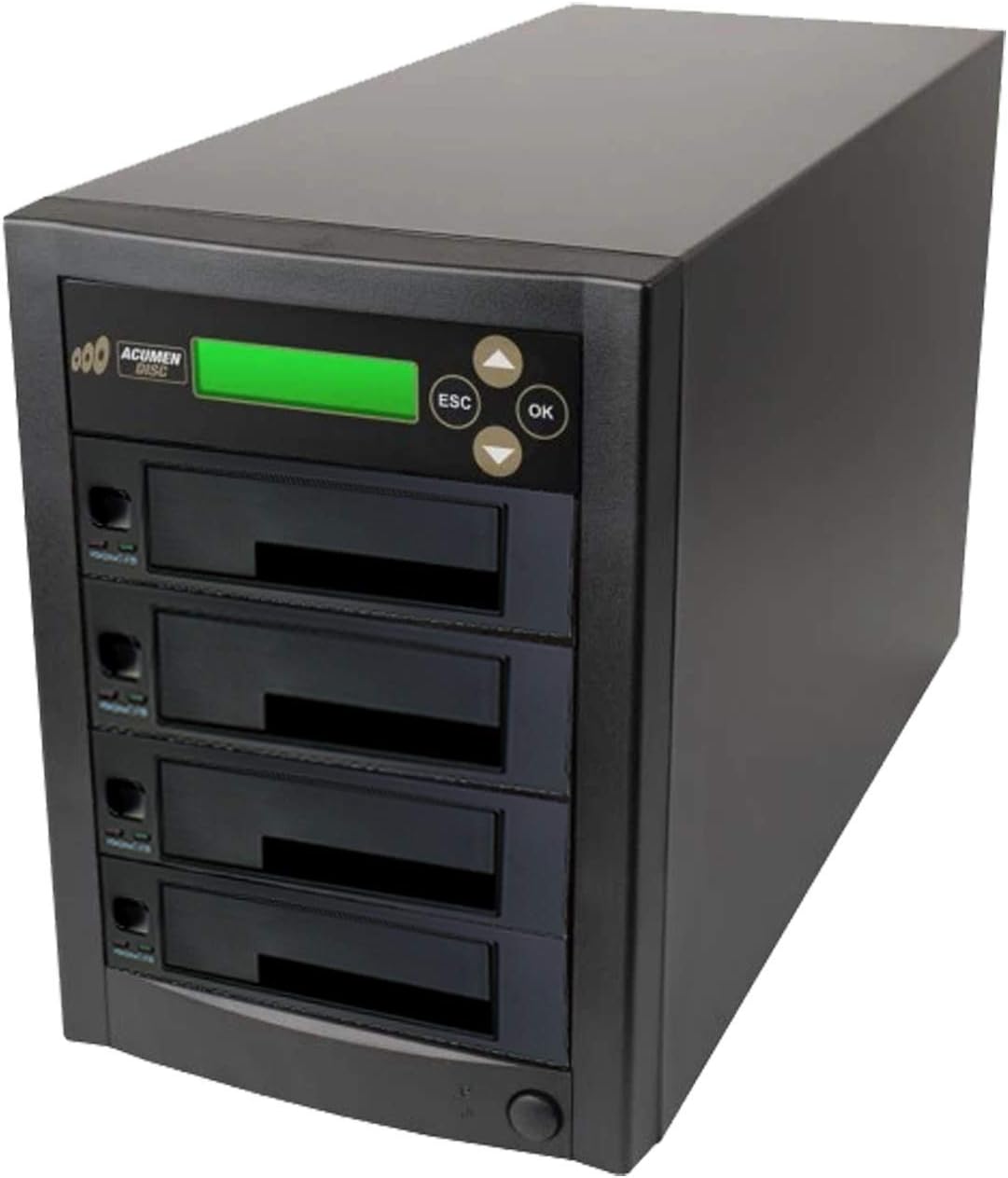 Acumen Disc Duplicadora de discos duros SATA II de 1 a 3 (hasta 300 MBs) – Disco HDD y SSD Copiadora y desinfectante de tarjetas de memoria
