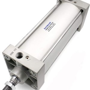 Baomain Cilindro neumático de aire SC 100 x 300 PT12 agujero 4 “, carrera 12 ” Varilla de pistón atornillada de doble acción Baomain Cilindro neumático de aire SC 100 x 300 PT12 agujero 4 “, carrera 12 ” Varilla de pistón atornillada de doble acción