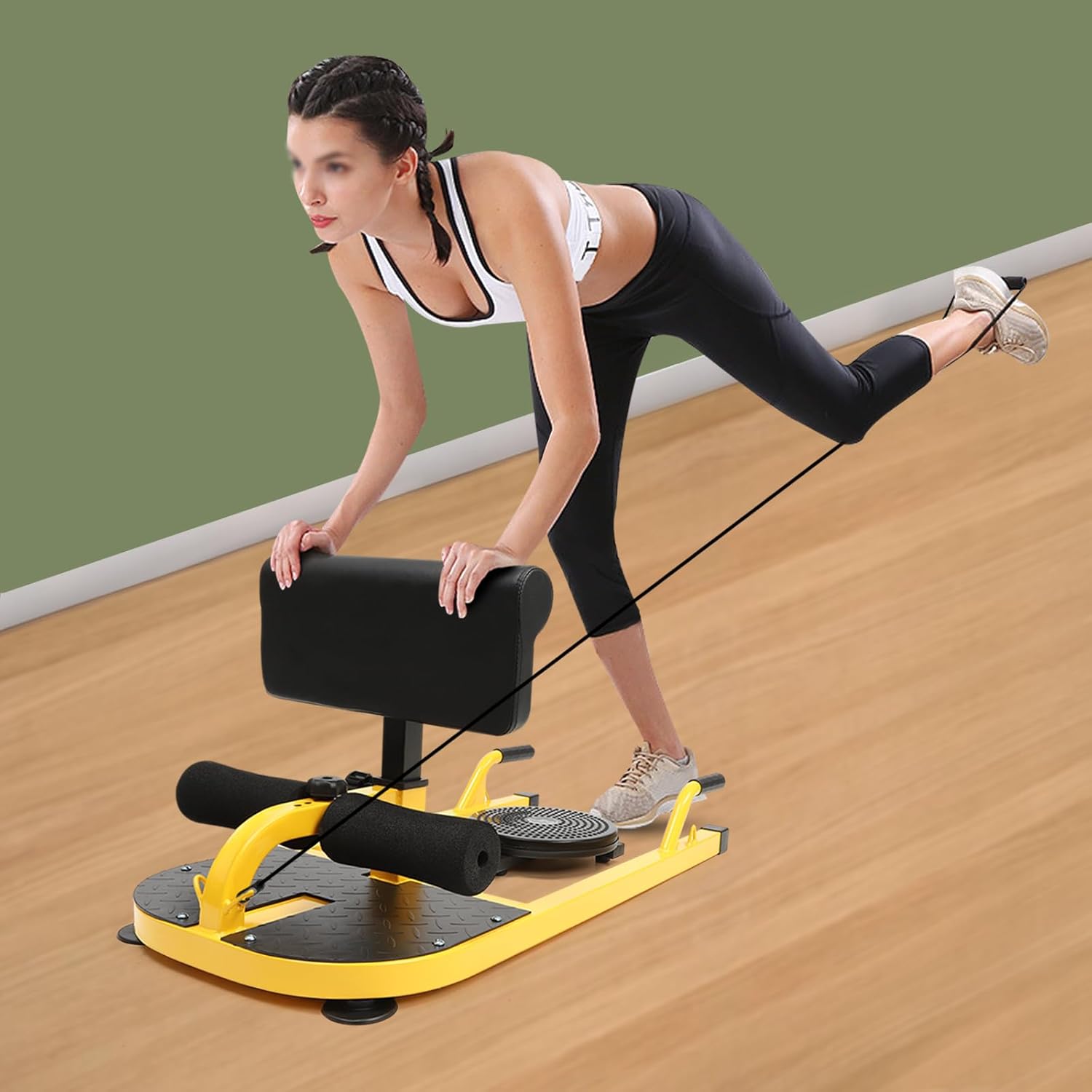 Máquina de ejercicios multifunción de lujo, banco de sentadillas profundas, estación de entrenamiento de gimnasio en casa, máquina de asistencia