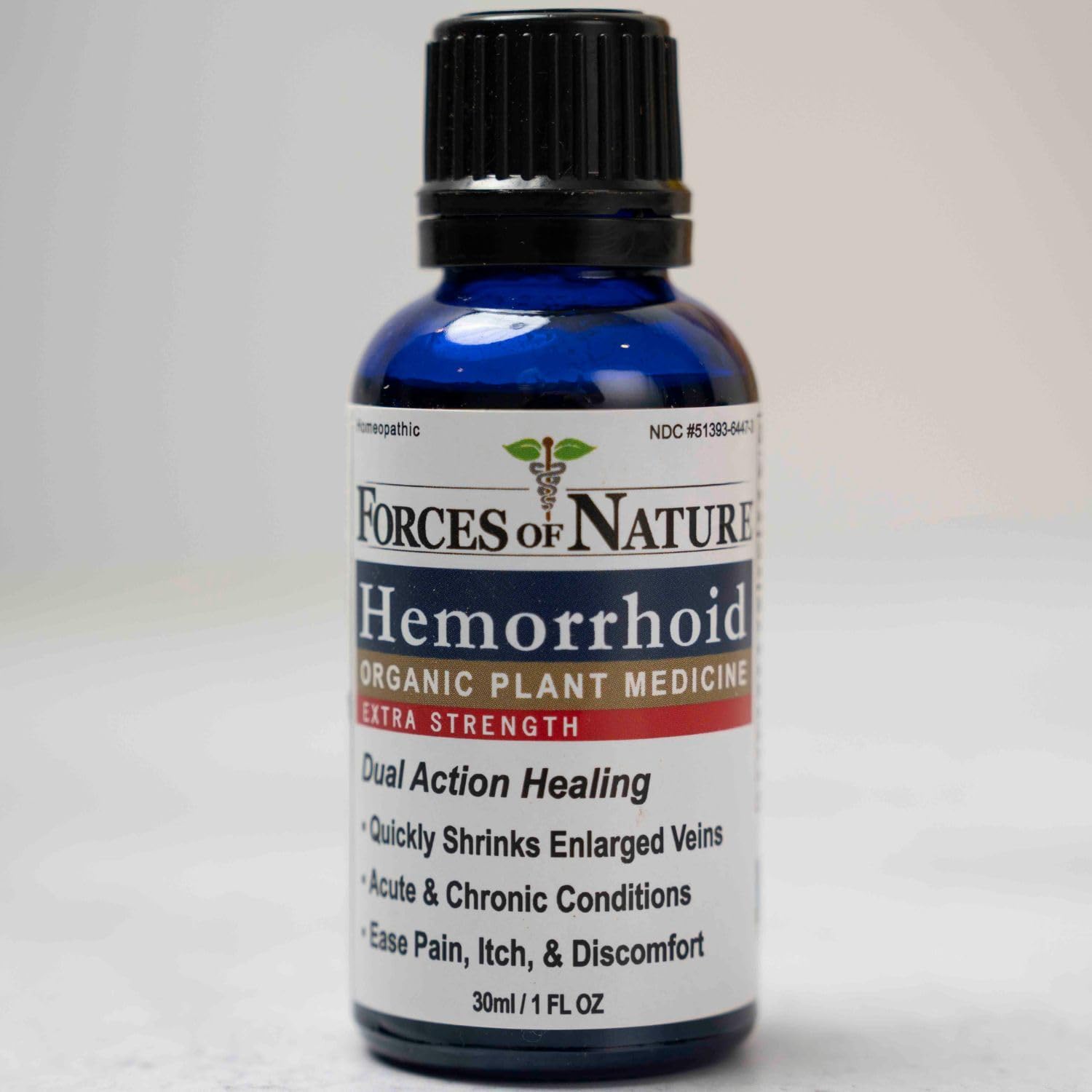 Forces of Nature Extra fuerte, control de hemorroides, 1.0 fl oz, natural, orgánico certificado, sin OMG, aceites esenciales