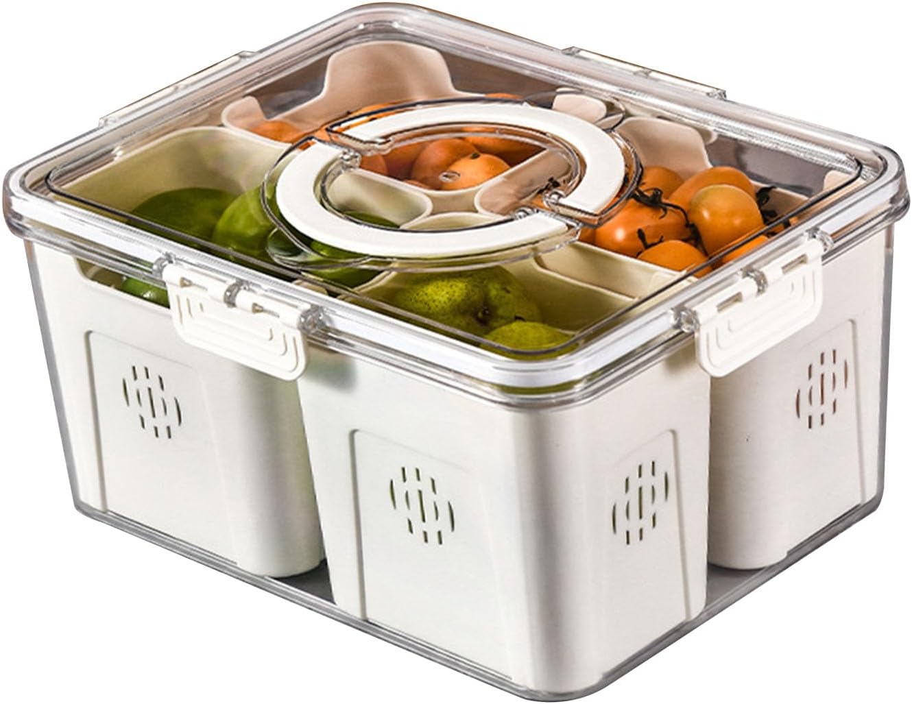 Contenedores de almacenamiento de frutas para refrigerador, organizadores de cocina, contenedor de almacenamiento de verduras de grado alimenticio,