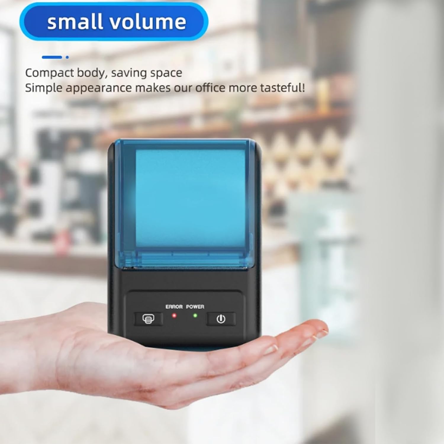 Impresora térmica Bluetooth de recibos de 2.283 in, solo compatible con AndroidWindows, no puede soportar iosiPadMAC, mini bolsillo portátil