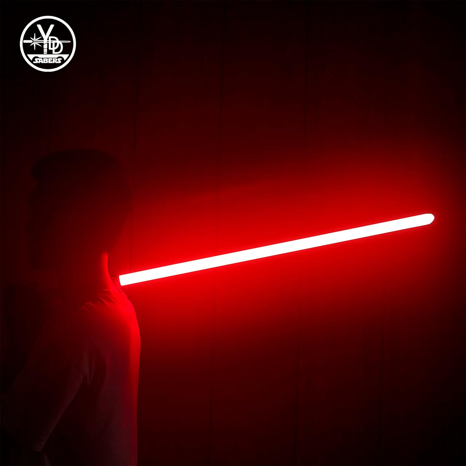 YDD Sable de luz LED de metal ligero de aluminio, Ghost Premium Force FX Black Series Light Ser para adultos aguanta duelos realmente fuertes.