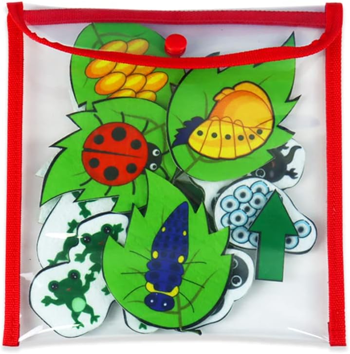 Mewise Figuras precortadas de tablas de fieltro para niños pequeños, jardín de infantes, narración de cuentos, kit de actividades interactivas de