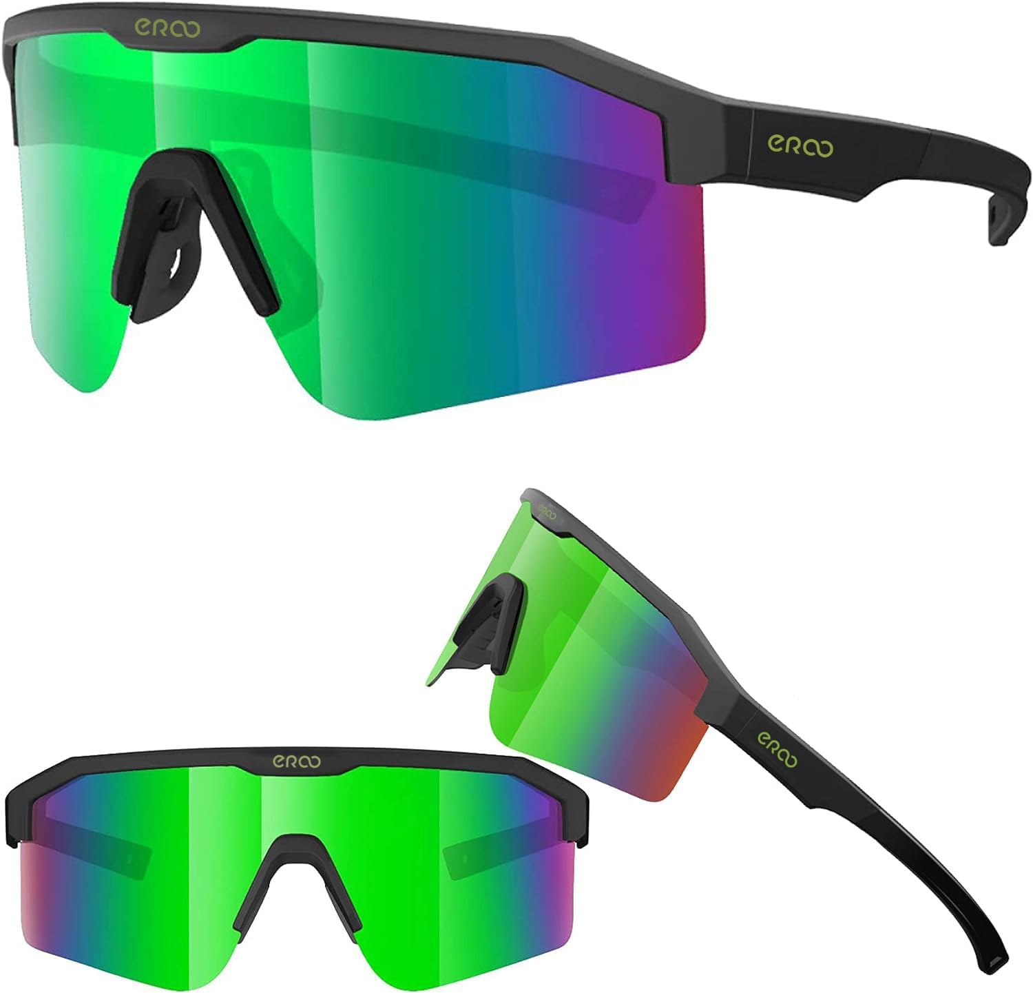 EAZYRUN ER00 – Gafas de sol polarizadas pequeñas de béisbol para jóvenes, correr, ciclismo, deportes al aire libre.