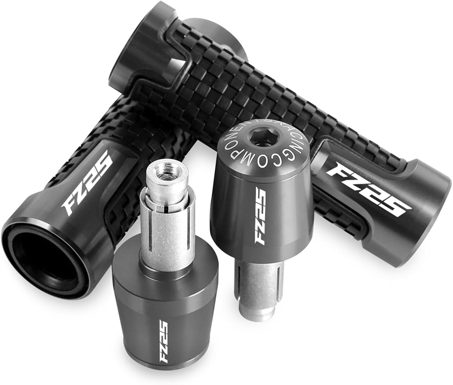 Para Y&AMAHA FZ25 FZ 25 FZ-25 2017-2019 2020 78 ” 0.866 in Agarres de manillar de motocicleta extremos de agarre de la barra de la manija Tapones