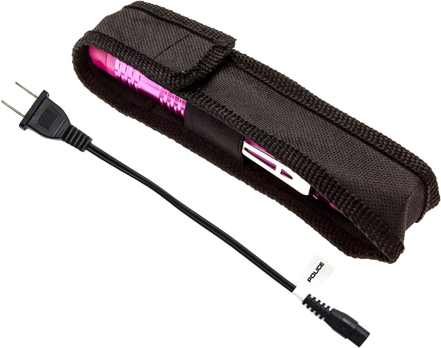Police Stun Gun Burn Pepper Spray Combo para defensa personal – M12 Rosa