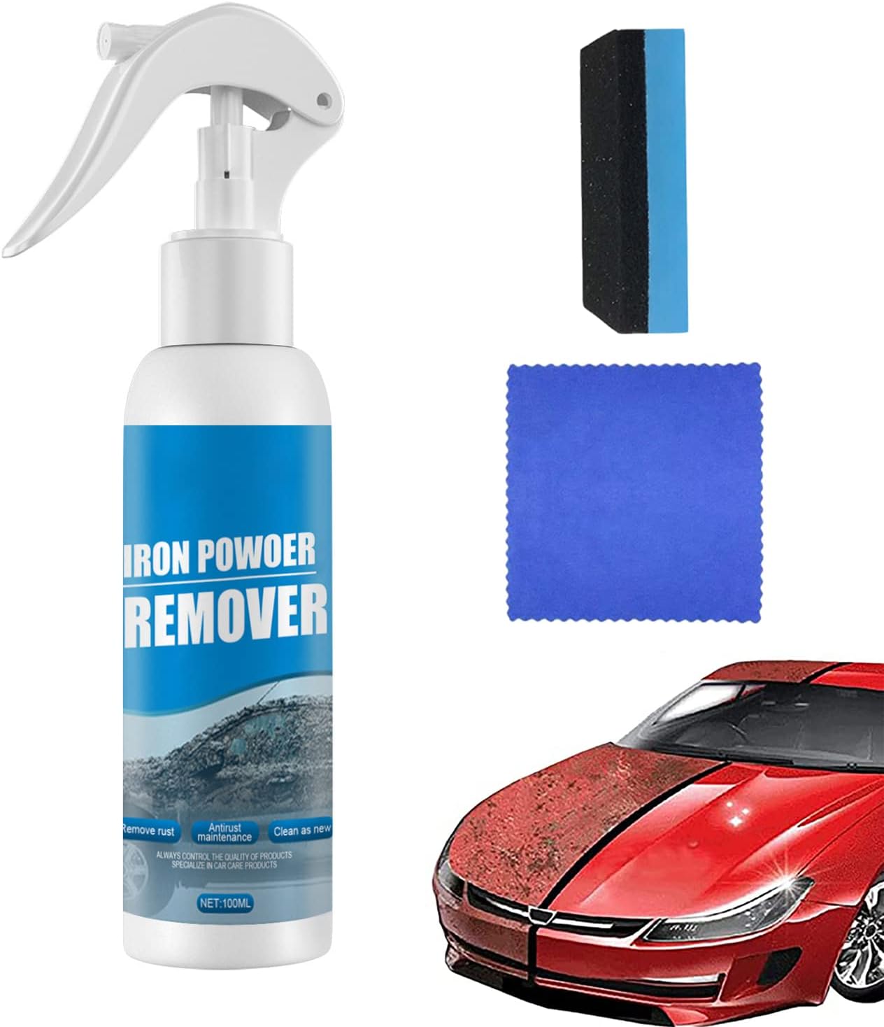 MQSHUHENMY Spray removedor de óxido para automóvil, 3.5 onzas líquidas, aerosol inhibidor de óxido, removedor de óxido para automóvil, aerosol de