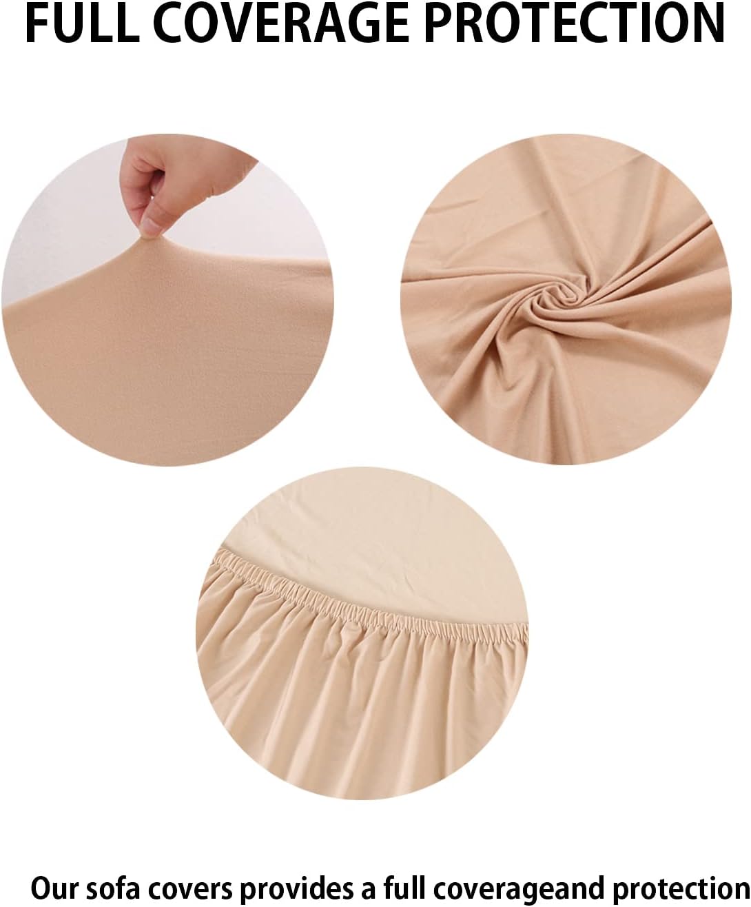 Fundas elásticas para sofá de 1234 plazas, funda para sofá biplazasillón, funda de sofá modular en forma de L, protector de muebles de tela elástica