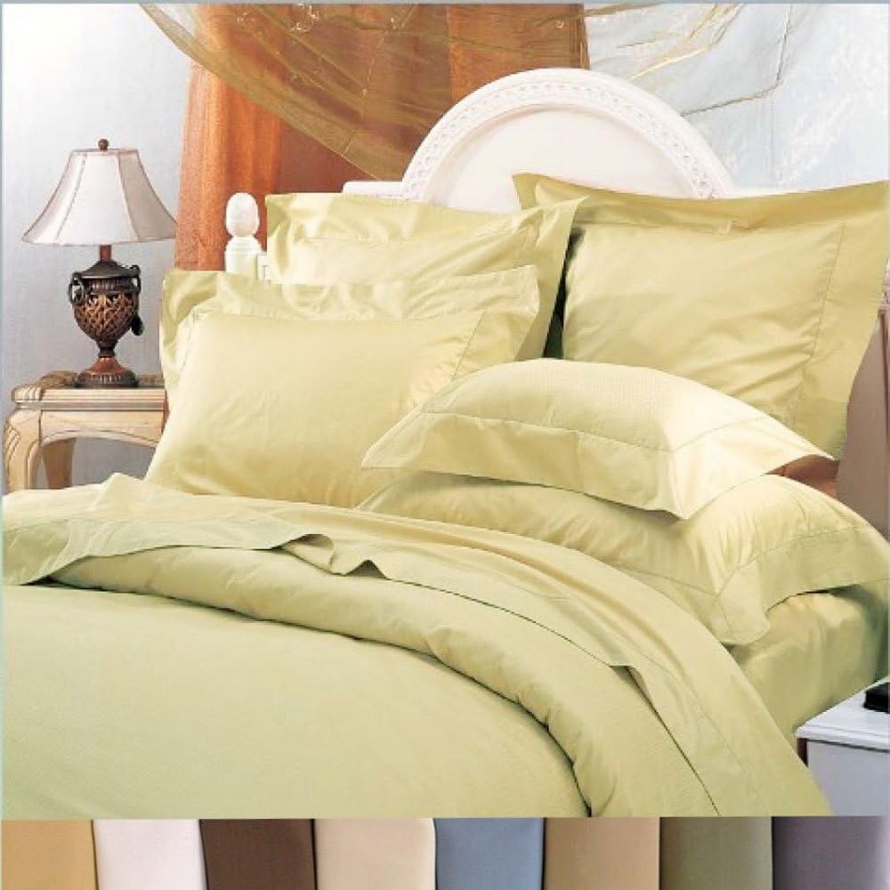 Royal Hotel Bedding Fundas de edredón de mezcla de algodón tamaño Queen, sin arrugas, suaves, frescas y transpirables, juego de funda de edredón de