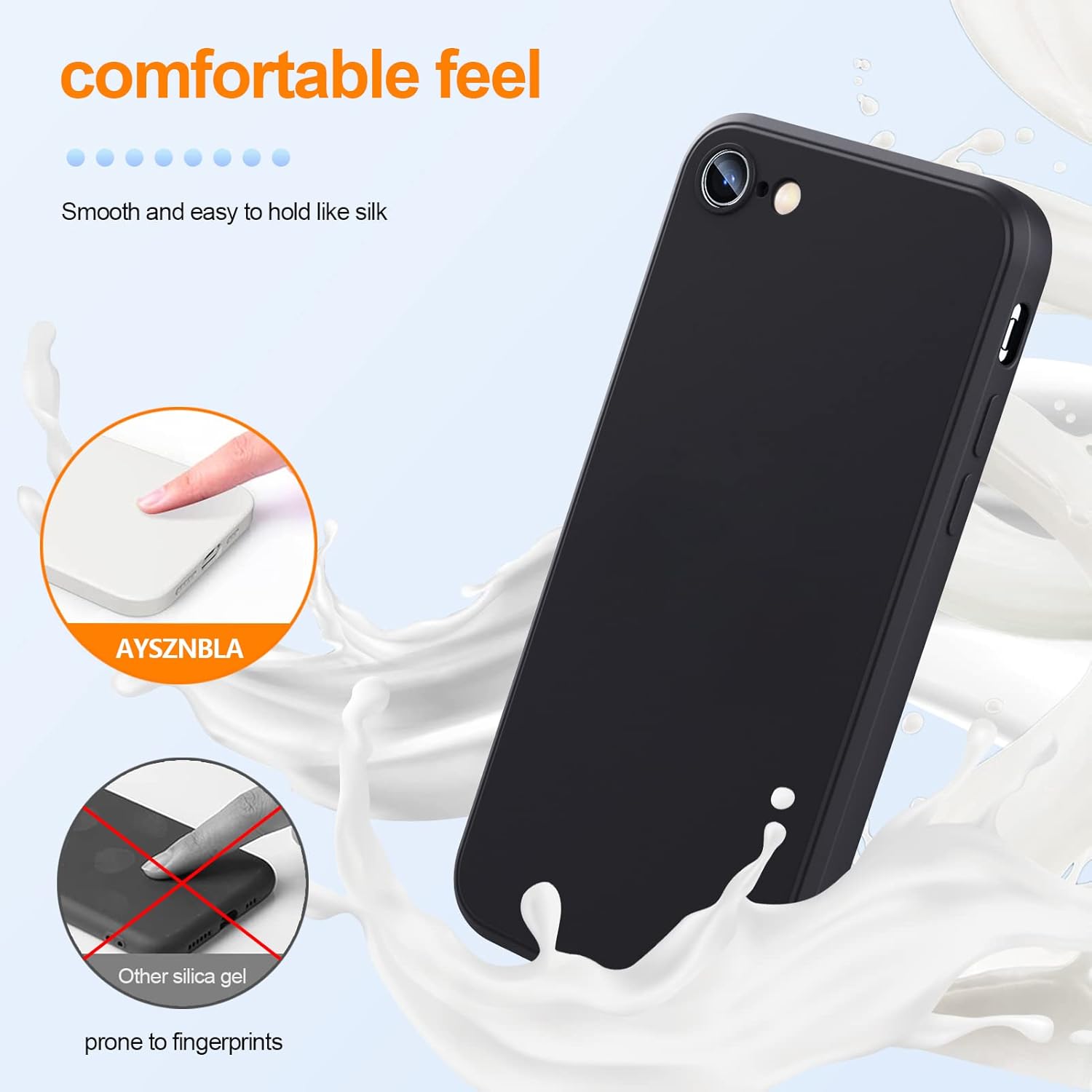 Funda para Samsung Galaxy A12 4GM12, funda de goma de gel de silicona líquida, cubierta de parachoques de teléfono no amarillenta, funda de silicona