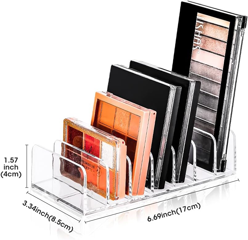Paleta de maquillaje de sombra de ojos, organizador de cosméticos – Organizador de sombra de ojos impermeable para paleta de maquillaje de ojos,