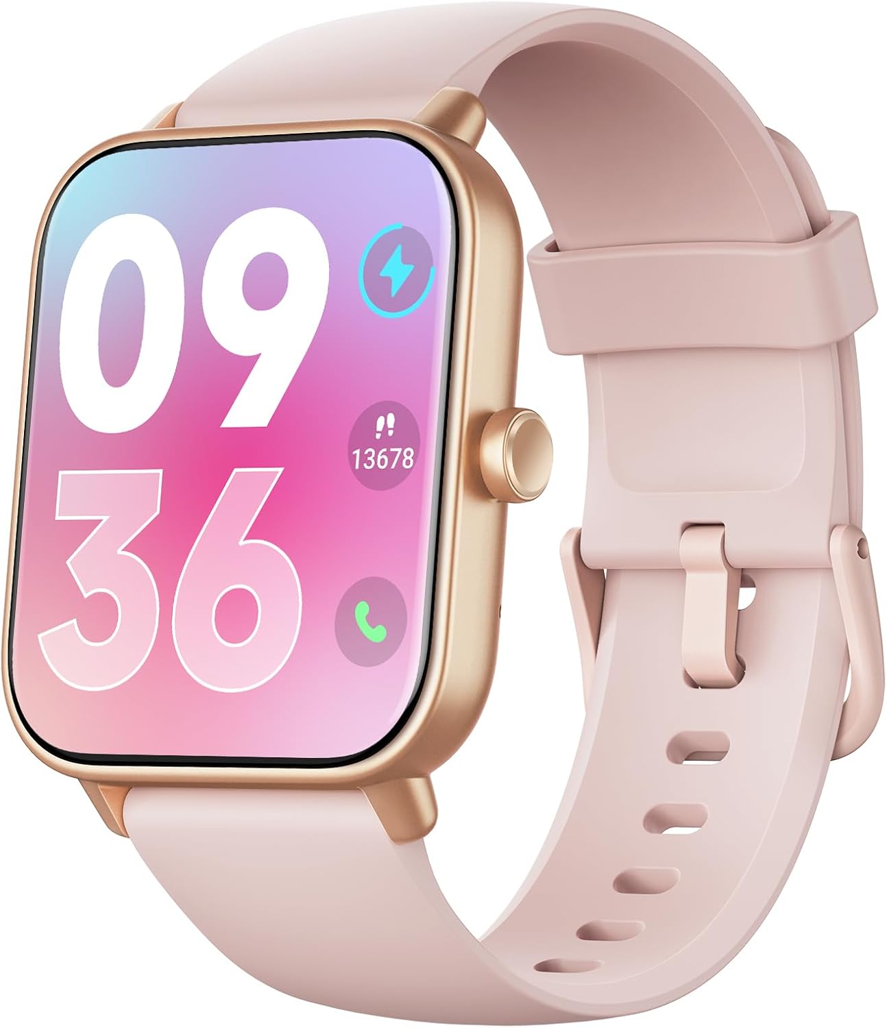 ENOMIR Reloj inteligente para mujeres y hombres con llamada Bluetooth, reloj inteligente con Alexa integrado, monitor de sueño SpO2 de frecuencia