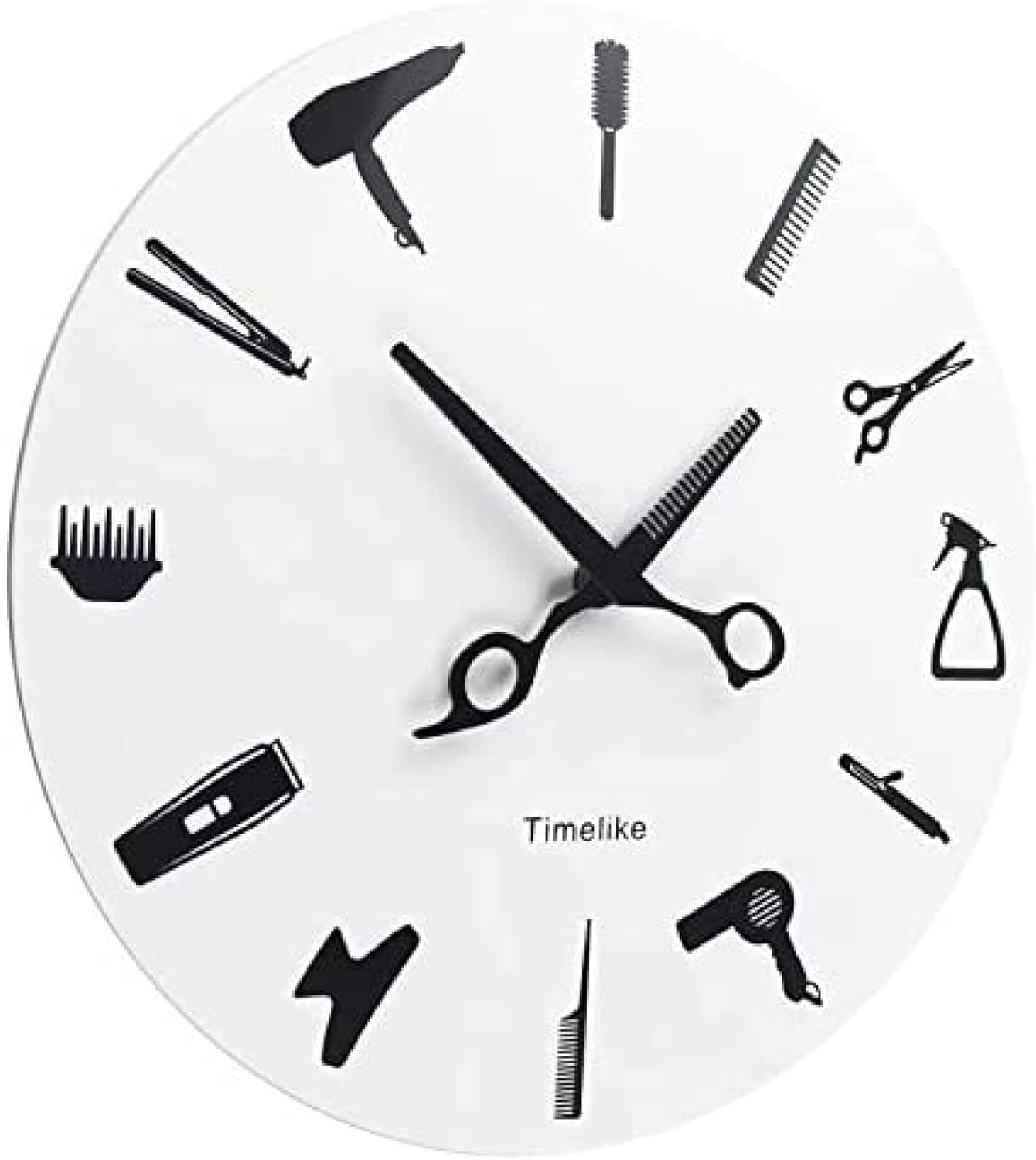 Reloj de pared Barbería Reloj de pared Barbería Equipamiento Herramientas Reloj de pared Diseño moderno Barbería Señal de negocios Reloj de pared