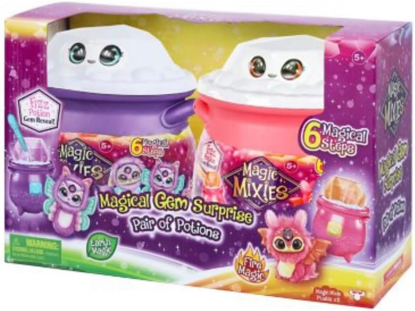 Magic Mixies Magical Gem Surprise – Paquete de 2 juguetes de regalo limitado exclusivo