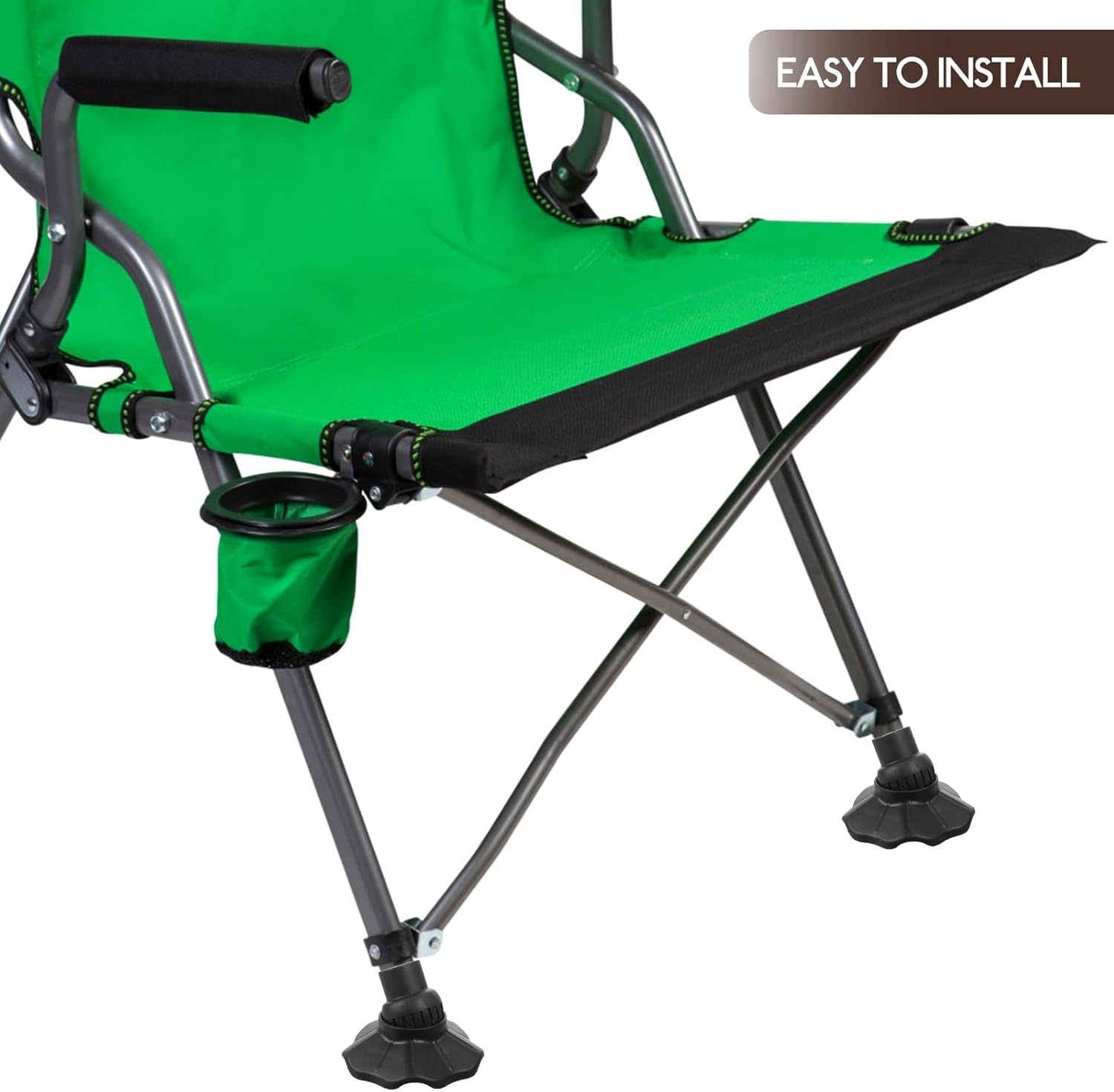 Housoutil Paquete de 4 protectores de suelo para muebles, patas estabilizadoras de aleación de aluminio, patas de silla plegables para patas