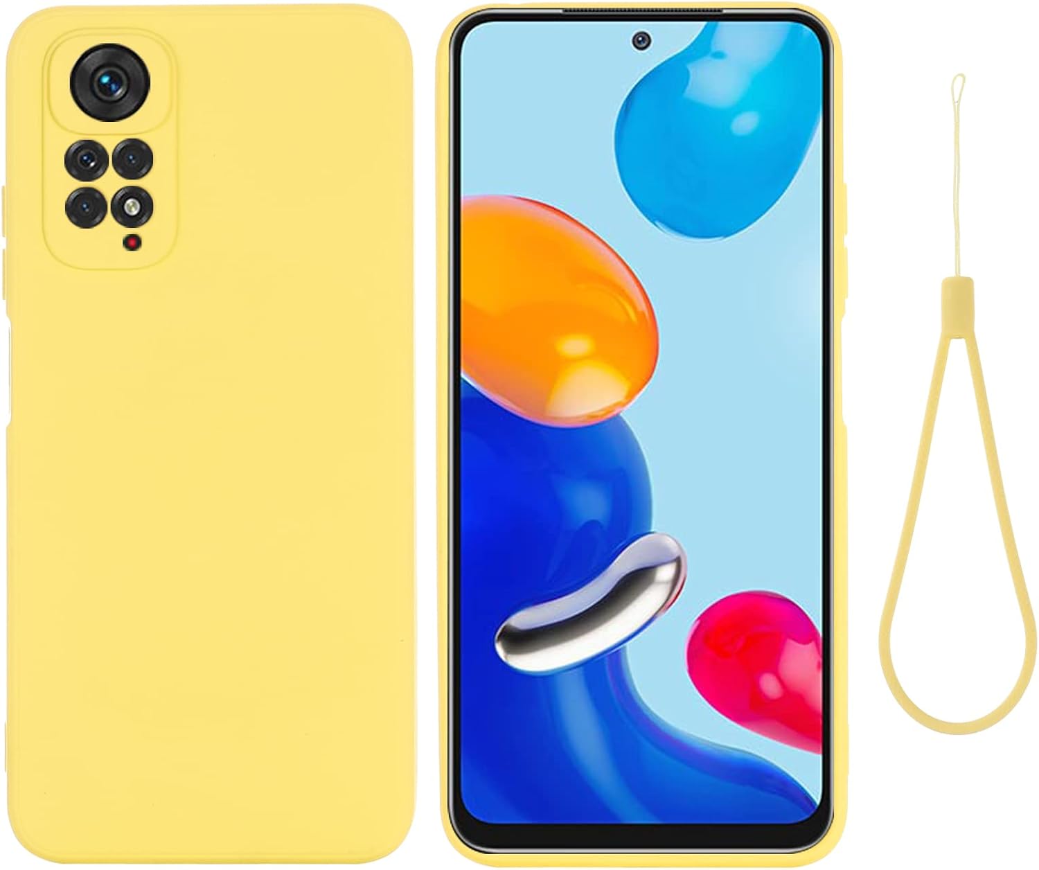 Funda compatible con Xiaomi Redmi Note 1111S 4G, ultra delgada, funda suave de silicona con parachoques de cuerpo completo, antiarañazos, a prueba