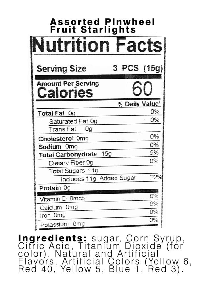 SweetGourmet Molinillos de caramelo duro de frutas variadas  1 libra